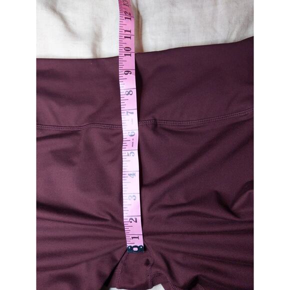 VUORI Burgundy Gray Performance Leggings High Waist Athleisure Yoga Activewear - Picture 7 of 8